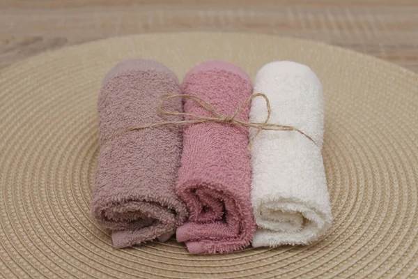 Textile Towel Cotton Hands Small — Stock Photo, Image