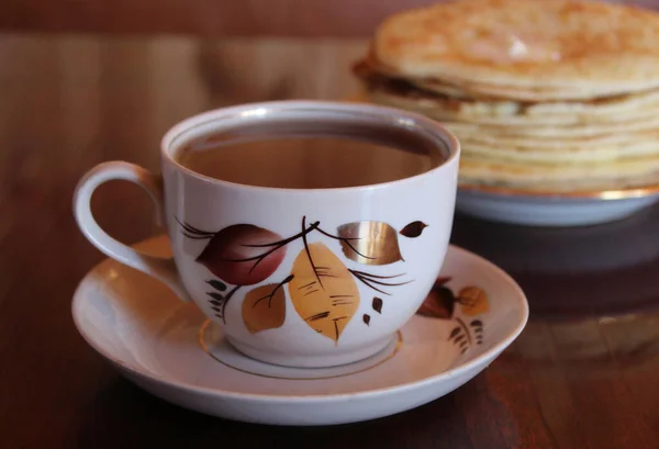 Pfannkuchen Frühstück Teig Butter — Stockfoto