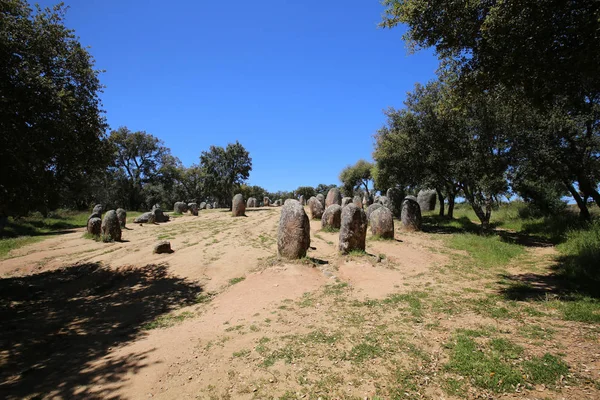 Cromalegue Dos Almendes Largest Megalithic Site Iberian Peninsula — Stock Photo, Image