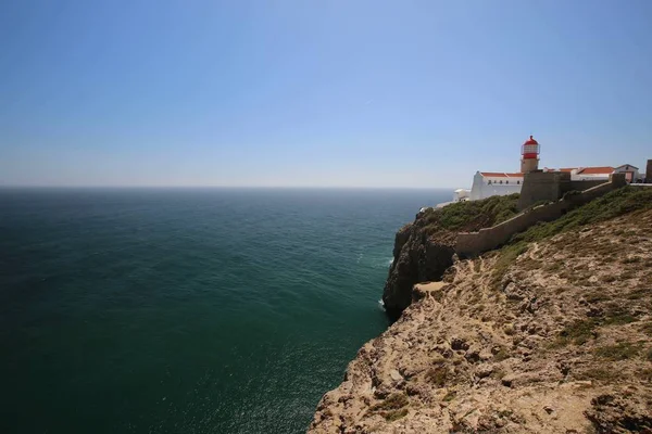 Portugalia Algarve Wybrzeże Pobliżu Przylądka Saint Vincent — Zdjęcie stockowe