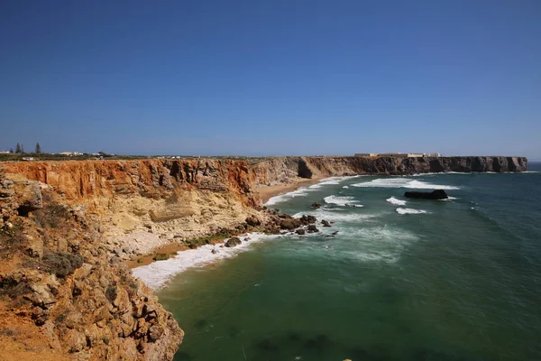 Portugal Algarve Coast Cape Saint Vincent — стоковое фото