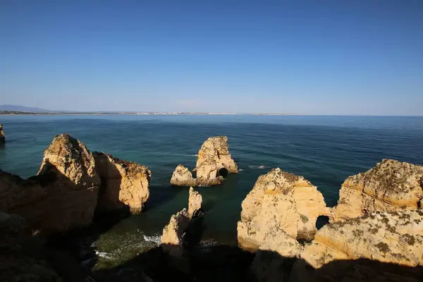 Portugal Algarve Lagos Das Vorgebirge Der Ponta Piedade — Stockfoto