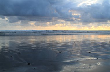 Kosta Rika, Pasifik Kıyısında Gün Batımı 