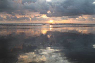 Kosta Rika, Pasifik Kıyısında Gün Batımı 