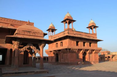 Hindistan 'ın Agra kenti yakınlarındaki ünlü Fatehpur Sikri' nin detayları.