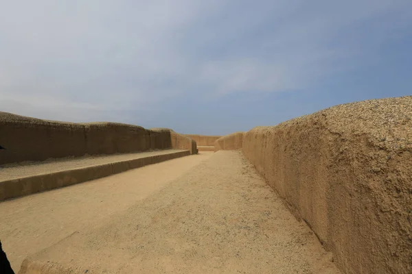 La bellissima area archeologica di Chan Chan a Trujillo in Perù — Foto Stock