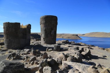 Peru, Sillustani 'nin muhteşem arkeolojik alanı