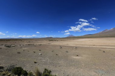 Arequipa 'ya giden yolda Peru manzarası