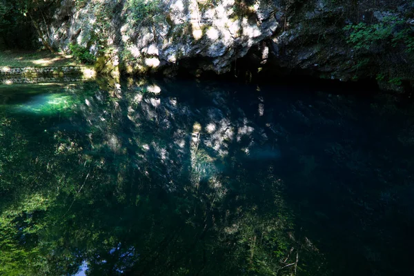 The fairy waters of the sources of the Gorgazzo river — Stock Photo, Image