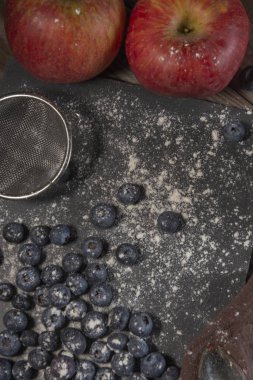 Sağlıklı beslenme ve yemek için yaban mersini.