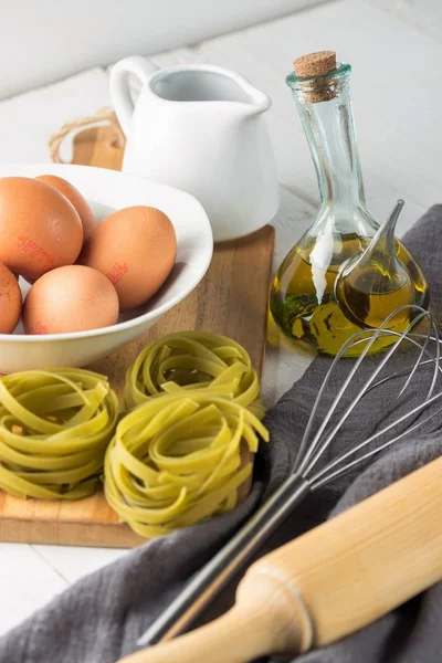Vegetable pasta, vegetarian and healthy Italian food. Pasta recipe.