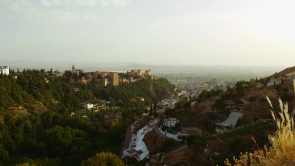 Granada güzel manzara — Stok video