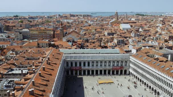 Kijk op de stad Venetië — Stockvideo