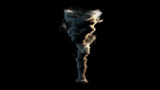 Tornado effect met alpha — Stockvideo