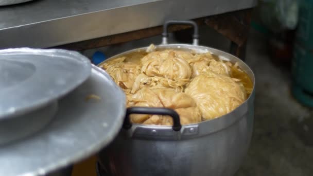 Comida callejera asiática — Vídeos de Stock