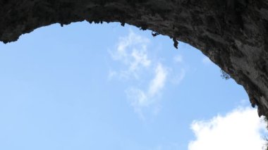 Büyük Kemer'de kaya tırmanıcısı