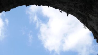 Büyük Kemer'de kaya tırmanıcısı