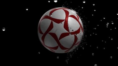 Yağmur damlaları ile hareketli top