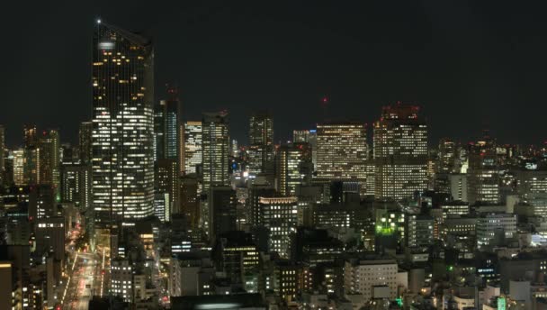 Tokyo business center tidsfördröjning — Stockvideo