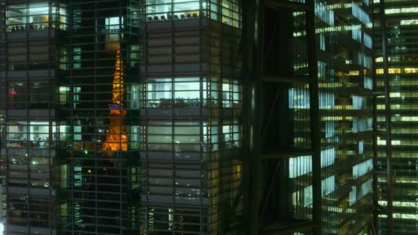 Tokyo centre d'affaires time lapse — Video