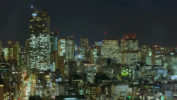 Tokyo business center tidsfördröjning — Stockvideo