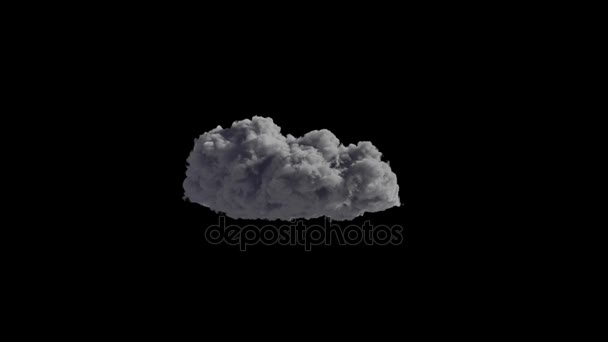 Bella nube tempesta — Video Stock