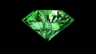 ışıltı ışınları ile yeşil zümrüt