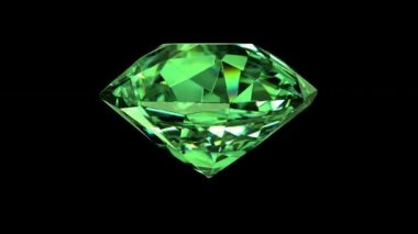 ışıltı ışınları ile yeşil zümrüt