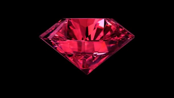 Beautiful red Emerald — Stock Video