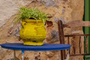 Eski Rum köyü, parlak fotoğraf.