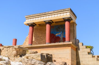 The ruins of the Minoan palace clipart