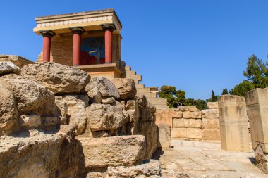 Minoan Sarayı kalıntıları