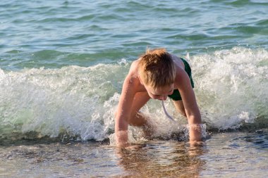 Çocuk tatil Sahilde