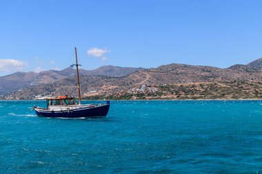 Şık Yunanistan deniz manzaraları. Doğanın güzelliği.