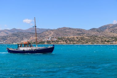Şık Yunanistan deniz manzaraları. Doğanın güzelliği.