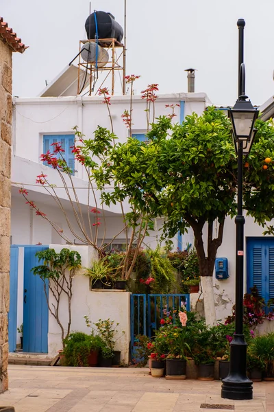 Живописні вулиці грецького — стокове фото