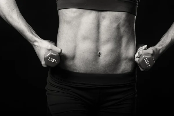 화려한 여성, 운동, 섹시 한 몸매 — 스톡 사진
