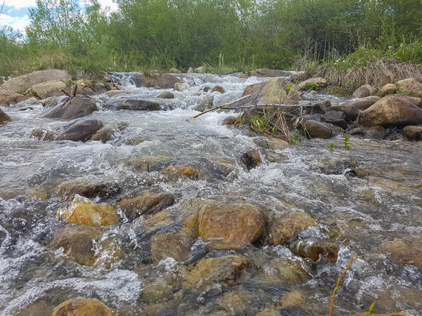 Beautiful, rock, fast river — Stock Photo, Image