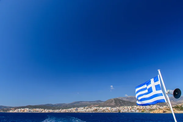 Hermosos paisajes marinos griegos. Belleza de la naturaleza . —  Fotos de Stock