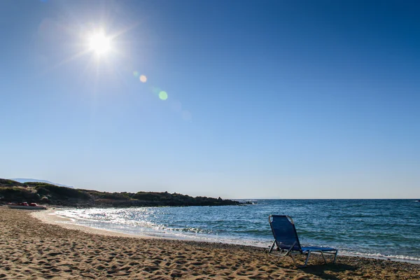 Chaise und das Meer — Stockfoto