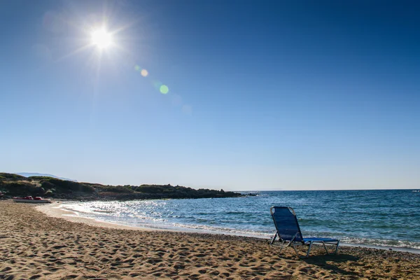 Chaise and the sea — Stock Photo, Image