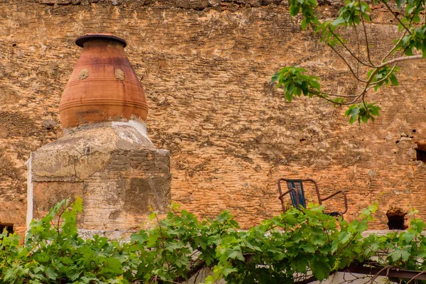 Красивим декором грецьких будинках. — стокове фото