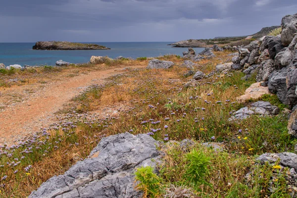 Beau paysage marin. La côte de l'île de Crète — Photo