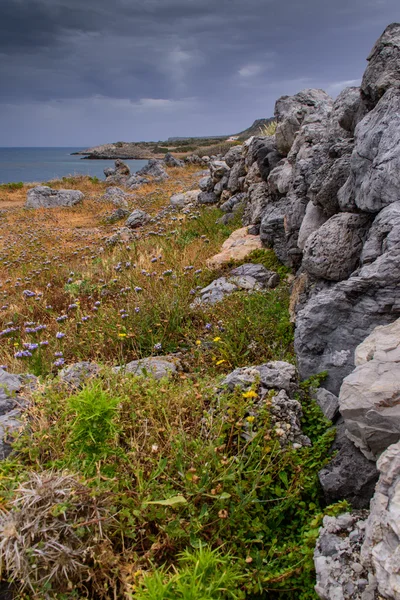 Beautiful seascape. The coast of the island of Crete — Stock Photo, Image