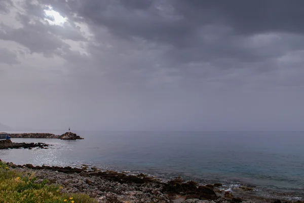 O mar em tempo nublado — Fotografia de Stock