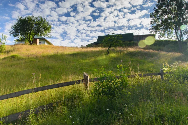 Schönes Dorf. Landleben — Stockfoto