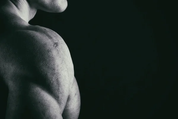 Elegante, masculino, corpo muscular — Fotografia de Stock