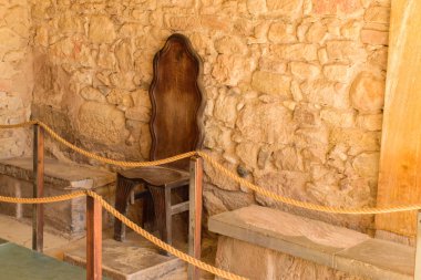 Girit - 20 Mayıs: Minos palace'nın Greece.The iç. Mayıs 