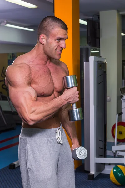 Entrenamiento de fuerza en el gimnasio — Foto de Stock