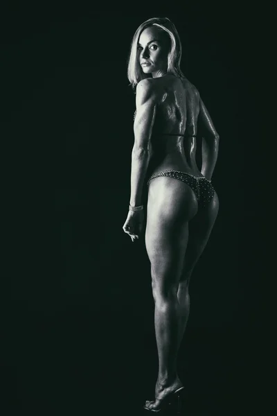 Women's fitness, beautiful girl — Stock Photo, Image